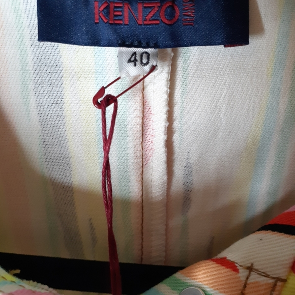 Kenzo| Vintage Style Denim Striped Jacket - Picture 6 of 8